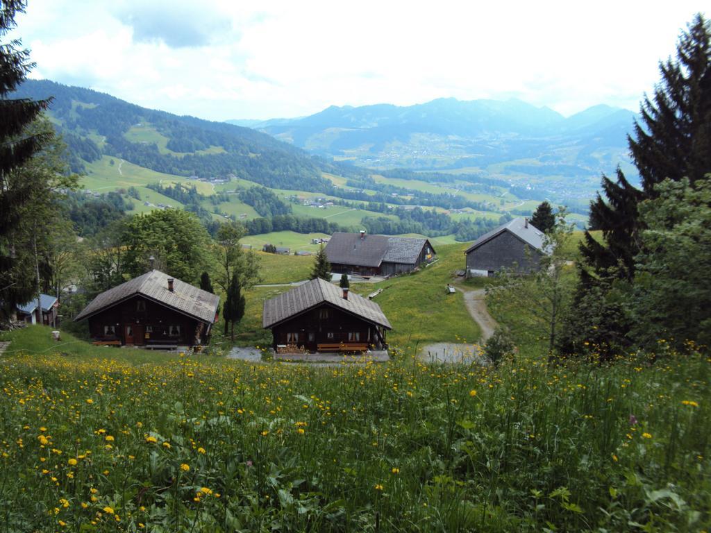 Ferienwohnungen Im Blockhaus Metzler Schwarzenberg im Bregenzerwald Esterno foto