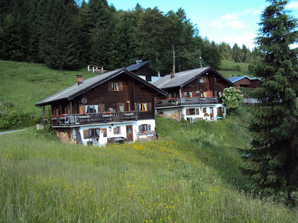 Ferienwohnungen Im Blockhaus Metzler Schwarzenberg im Bregenzerwald Esterno foto