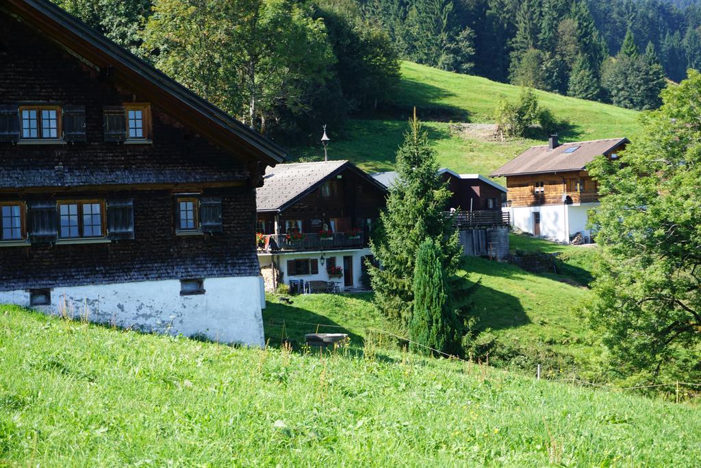 Ferienwohnungen Im Blockhaus Metzler Schwarzenberg im Bregenzerwald Esterno foto